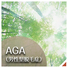 AGA男性型脱毛症のバナー